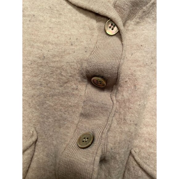Anthropologie Moth Womens Cardigan Button-Up Sweater Pockets Wool Minimalist  Y2 - Picture 8 of 9